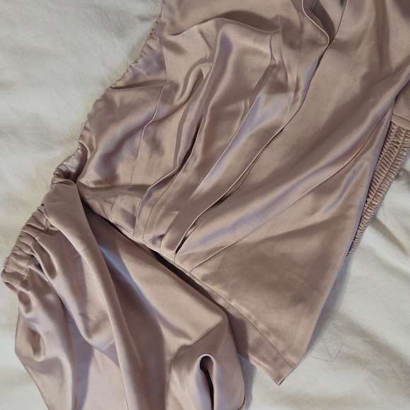 Blush Pink Satin Crop - Picture 5 of 5